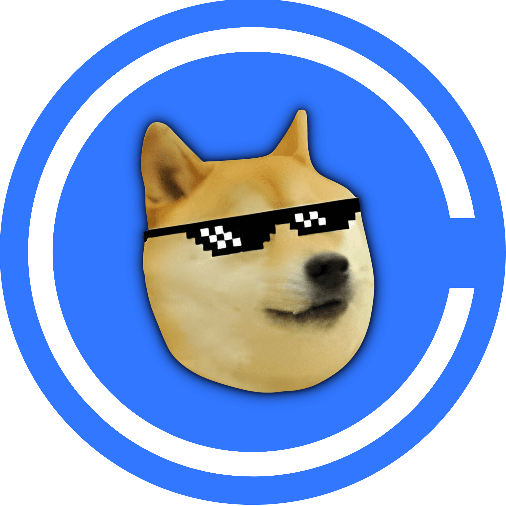Doge in Glasses Logo