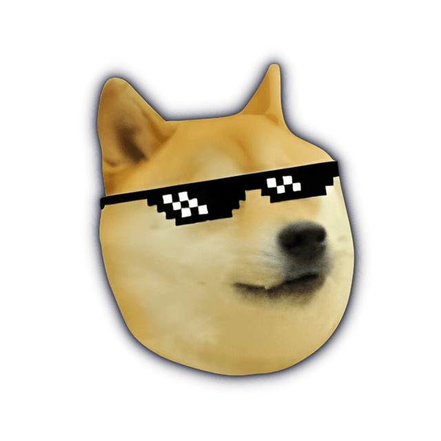 Doge in Glasses Logo